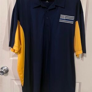 Sport-Tek Side Blocked Micropique Sport-Wick Dark Shirt- Thin Blue Line 4xl